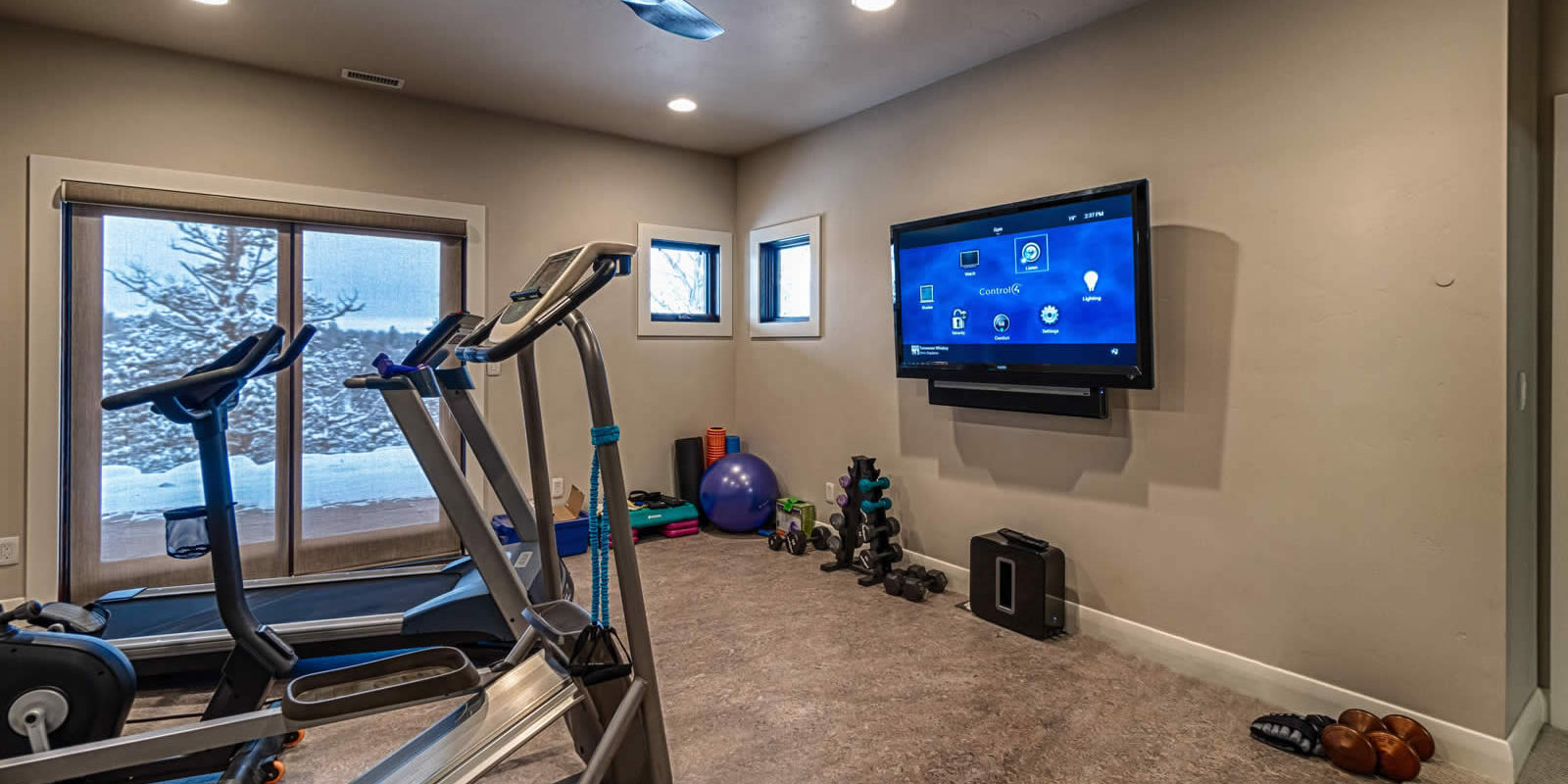 home gym audio and video